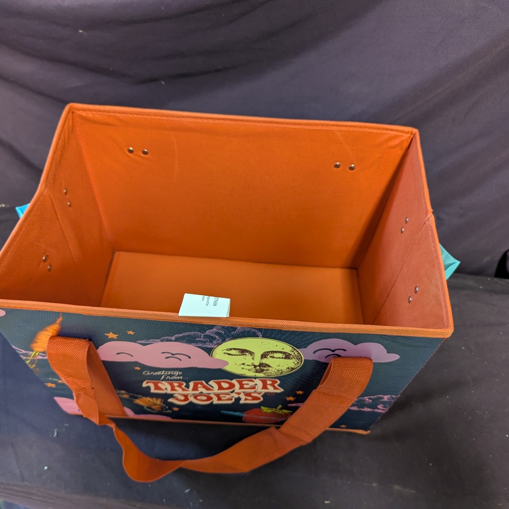 Trader Joe's Colorful Collapsible Tote Bag